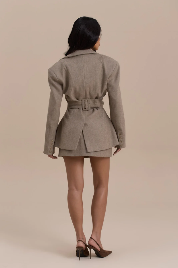 Fashion Casual Cool Lapel Suit Skirt