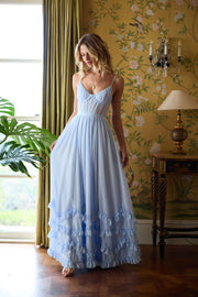 The Carmen Dress in Halogen Blue
