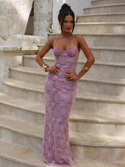 MOLIEX MAXI DRESS DUSTY ROSE
