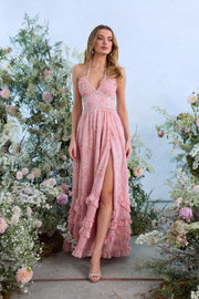 The Scarlette Dress in Light Pink Tapestry Rose